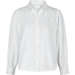 NEO NOIR Tilly C Poplin Shirt White