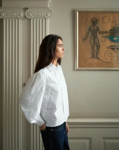 NEO NOIR Tilly C Poplin Shirt White