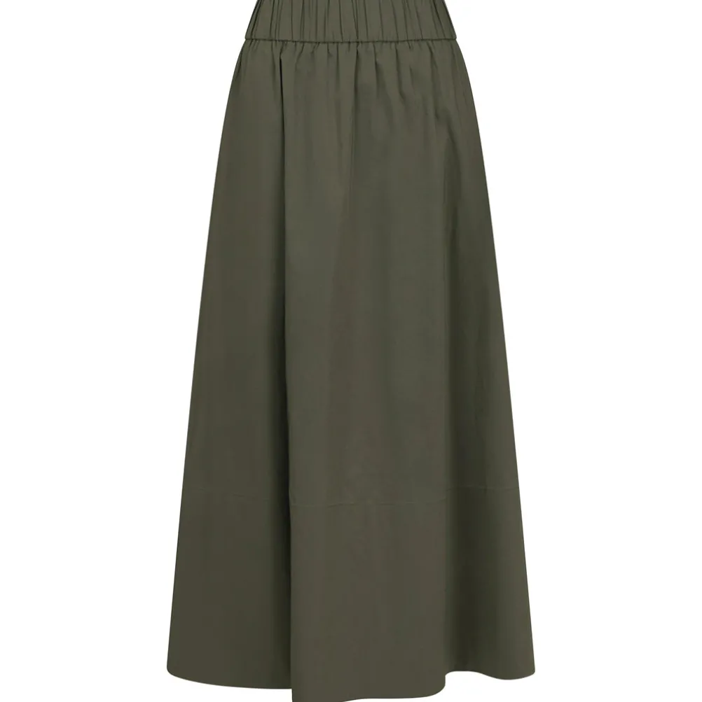 NEO NOIR Yara Poplin Skirt Army