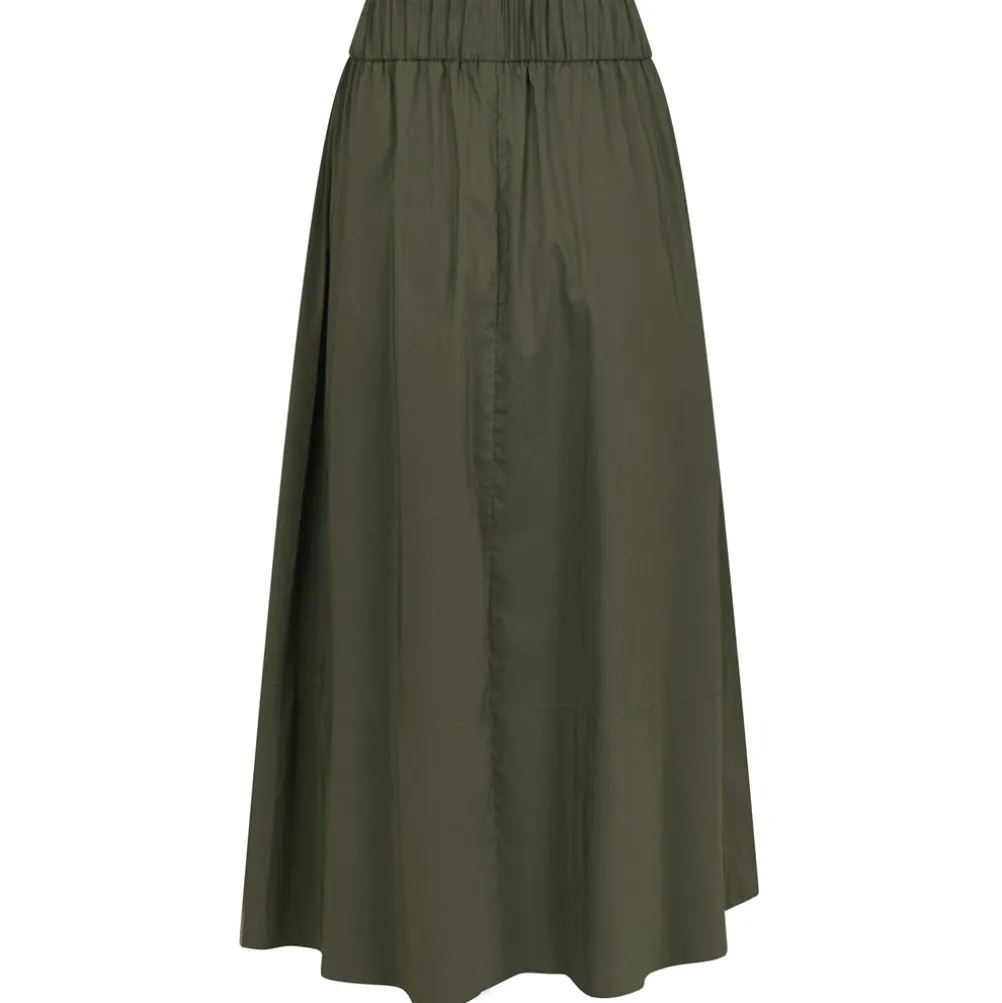 NEO NOIR Yara Poplin Skirt Army