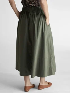 NEO NOIR Yara Poplin Skirt Army