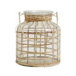 NORDAL Bamboo Candle Holder 21 cm.