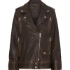 NOTYZ 11297 Oversized Biker Jacket Walnut