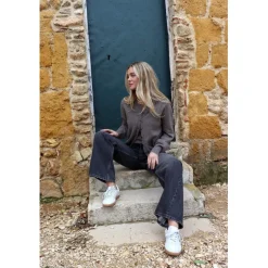 O'TAY Faith Cardigan Brownstone