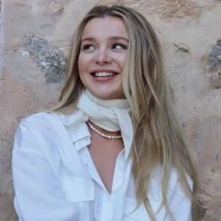 O'TAY Nessa Scarf Off White