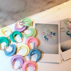 PICO COPENHAGEN Afrika Earrings Blå