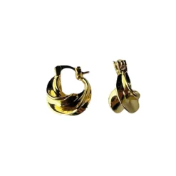 PICO COPENHAGEN Afrika Petite Hoops (guld/sølv)