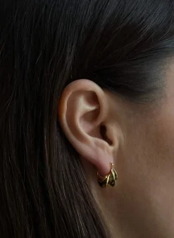 PICO COPENHAGEN Afrika Petite Hoops (guld/sølv)