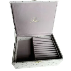 PICO COPENHAGEN Giant Jewelry Box Taupe Flower