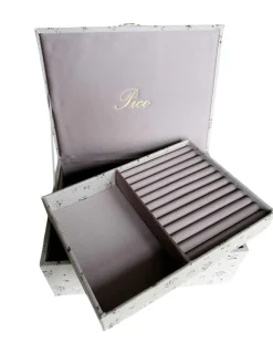 PICO COPENHAGEN Giant Jewelry Box Taupe Flower
