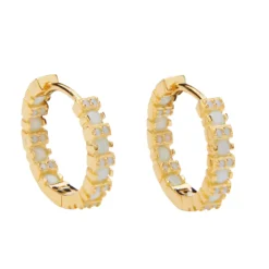 PICO COPENHAGEN Siri Crystal Hoop Mint