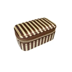 PICO COPENHAGEN Small Jewelry Box Brown Stripe