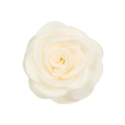 PICO COPENHAGEN Small Satin Rose Claw Ivory