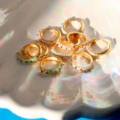 PICO COPENHAGEN Suede Hoops Grøn