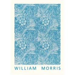 Plakat William Morris Blue Marigold 50x70 cm.