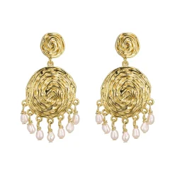 PLISSÈ COPENHAGEN Aase Earrings Gold
