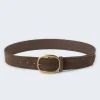 PLISSÉ COPENHAGEN Celma Belt Light Brown