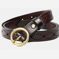PLISSÉ COPENHAGEN Gaya Belt Brown