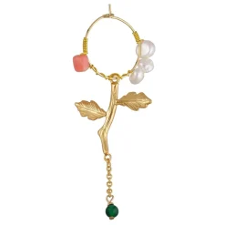 PLISSÉ COPENHAGEN Verona Hoop Earring Coral