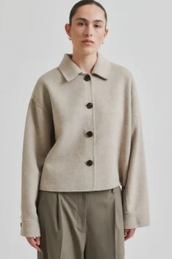 SECOND FEMALE Cira Jacket Beige Melange