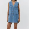 SOFIE SCHNOOR ALBERTINESW S252186 Dress Denim Blue