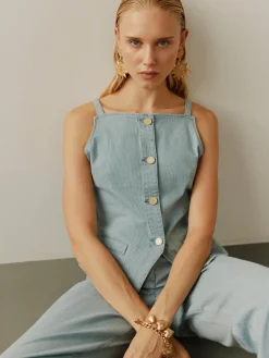 SOFIE SCHNOOR Demisw Vest Light Blue