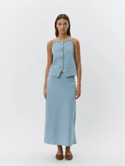 SOFIE SCHNOOR Seliasw Skirt Light Blue