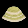 SUI AVA Bohemian Stripe Hat Green