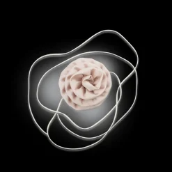 SUI AVA Smooth Flower Belt Beige