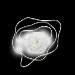 SUI AVA Smooth Flower Belt White